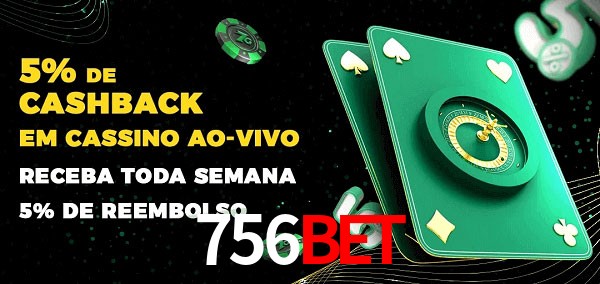 Promoções do cassino ao Vivo 756bet